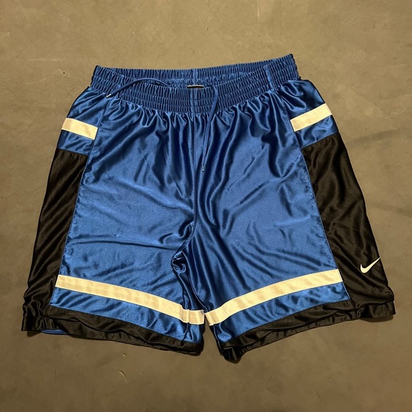 Nike Other - Vintage Y2K Nike Basketball Shorts Men Extra Large XL Blue Satin‎ Shiny Dazzle